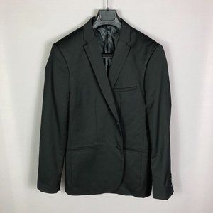 C2 by Calibrate Mens Black Notch Lapel Polyester Suit Jacket Size 42R La…
